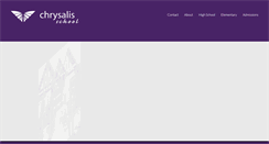 Desktop Screenshot of chrysalis-school.com